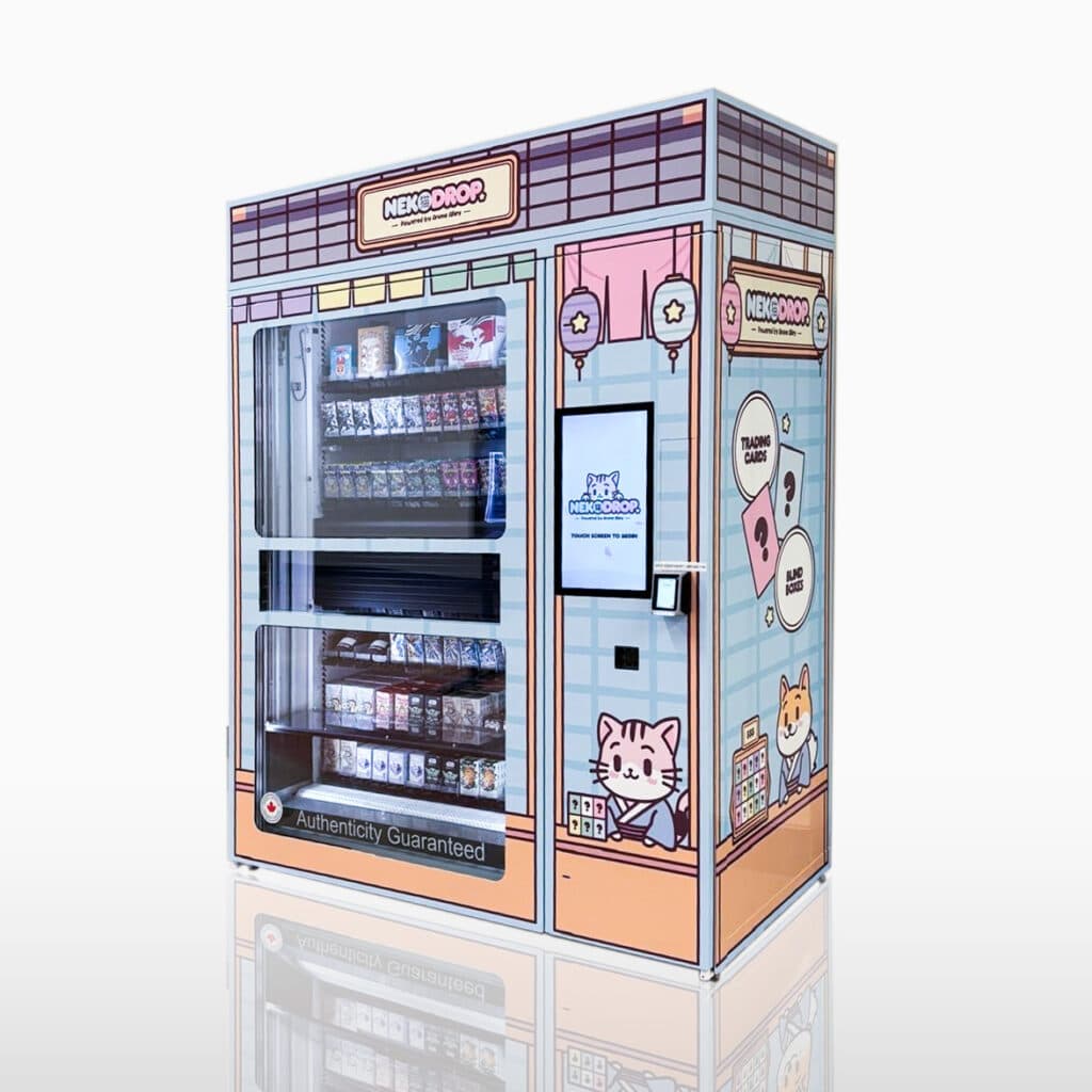 NekoDrop blind-box collectible vending unit